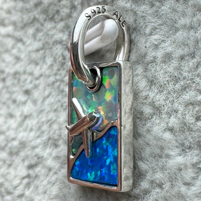 Charm Colgante Viaje Avión Opalescente