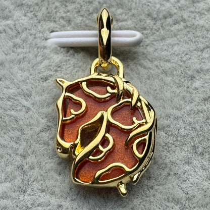 Charm Colgante Caballo Rojo Cristal Murano