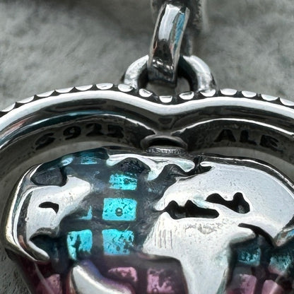 Charm Corazón Giratorio Familiar Mundo