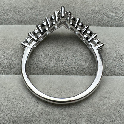 Anillo Corona Princesa Moissanita