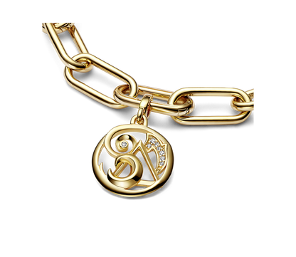 Medallón Dorado Los Elementos En Pavé Pandora ME